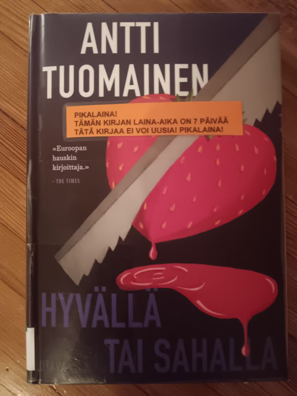 Hyvällä tai sahalla kansikuva